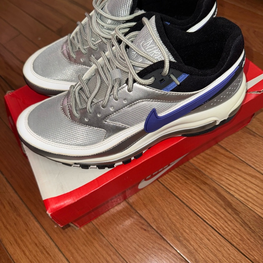 Nike Air Max 97/BW- Metallic Silver/ Persian Violet Size 7